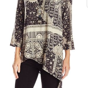 One World Asymmetrical Printed Tunic